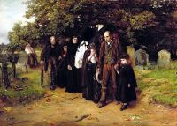 Holl Frank I Am The Resurrection And The Life Or The Village Funeral 1872 canvas print