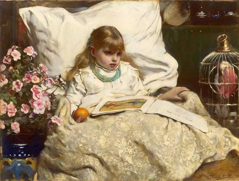 Holl Frank The Daughter Of The House 1879 canvas print