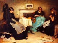 Holl Frank The Song Of The Shirt 1874 canvas print