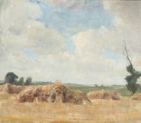 Holsoe Carl Harvest Landscape canvas print