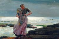 Homer Winslow A Light On The Sea 1897 Leinwanddruck
