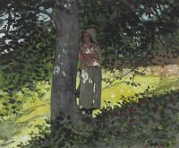 Homer Winslow A Shady Spot Houghton Farm 1878 canvas print