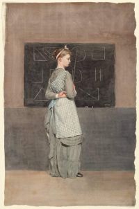 Homer Winslow Blackboard 1877 canvas print