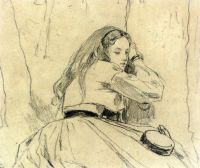 Homer Winslow Porträt von Elizabeth Grant 1866