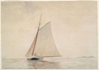 Homer Winslow Sailing Off Gloucester 1880 canvas print