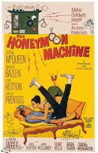Póster de la película Honeymoon Machine 1961, impresión en lienzo