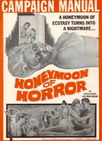 Stampa su tela del poster del film Luna di miele dell'orrore