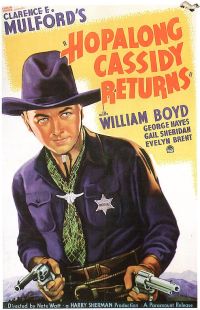 Stampa su tela Hopalong Cassidy Returns 1936 Movie Poster