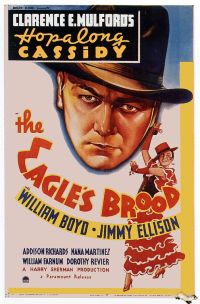 Stampa su tela Hopalong Cassidy The Eagles Brood 1935 Movie Poster