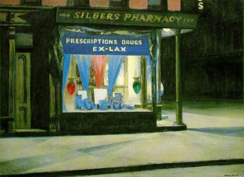 Hopper Drug Store canvas print
