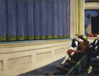 Hopper First Row Orchestra canvas print