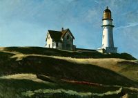 Hopper Lighthouse   Colline Du Phare canvas print