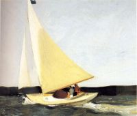Hopper Sailing canvas print