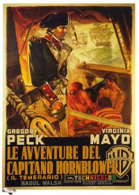 Stampa su tela Horatio Hornblower 1951 Italia Movie Poster