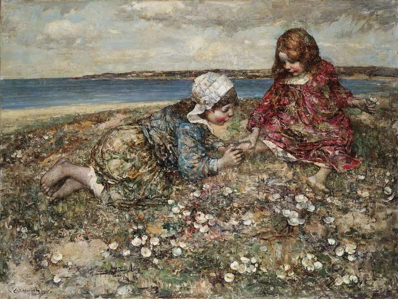Hornel Edward Atkinson A Thorn In Her Foot 1911 canvas print