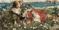 Hornel Edward Atkinson Blossom Time Brighouse Bay 1906 canvas print