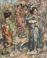 Hornel Edward Atkinson Geisha Girls 1921 canvas print