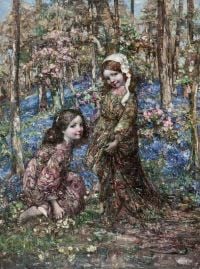 Hornel Edward Atkinson Picking Blossom 1912