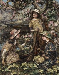 Hornel Edward Atkinson Springtime 1916 canvas print