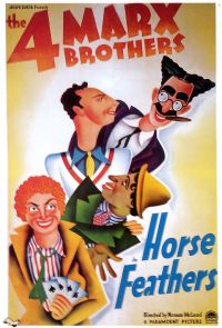Stampa su tela Poster del film Piume di cavallo 1932