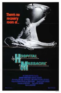Stampa su tela del poster del film Hospital Massacre