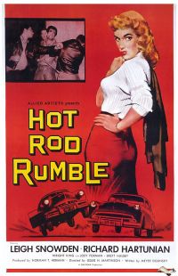 Hot Rod Rumble 1957 Movie Poster stampa su tela