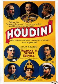 Houdini Haldane des services secrets 1923 Affiche de film