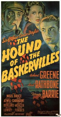 Hounds Of The Baskervilles 1939 Movie Poster canvas print