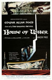 Poster del film House Of Usher 1960 stampa su tela