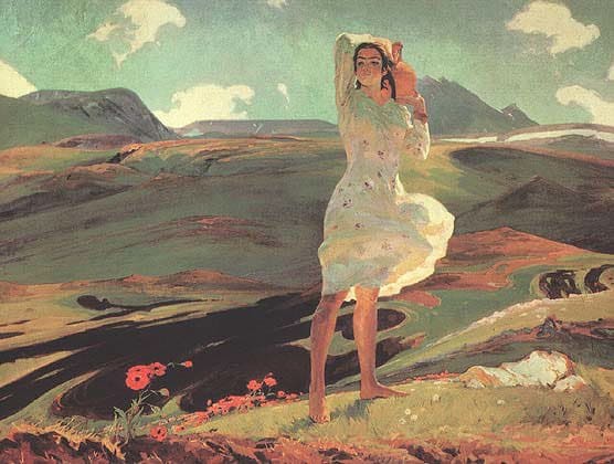 Tableaux sur toile, reproduction de Hovhannes Zardaryan Spring 1956