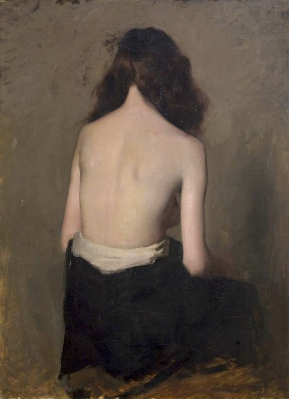 Hugh Ramsay Seated Girl C. 1894-1906 canvas print