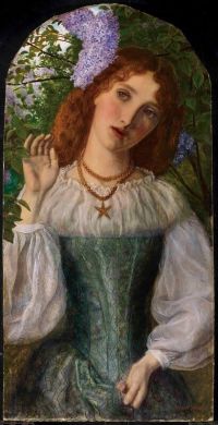 Hughes Arthur The Lady With The Lilacs 1863