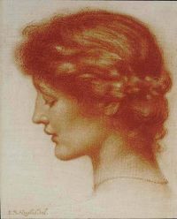 Hughes Edward Robert Portrait Of Rosalind Ca. 1900 canvas print