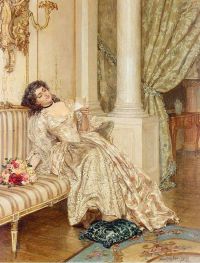 Hughes Talbot The Love Letter 1895 canvas print