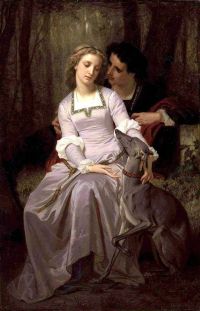 Hugues Merle Tristan And Isolde canvas print