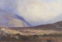 Hunt Alfred William A Mountain Landscape