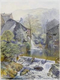 Hunt Alfred William Ambleside Mill canvas print