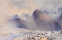 اصطياد ألفريد ويليام ماونت سنودون من خلال إزالة الغيوم 1857