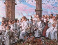 Hunt William Holman May Morning On Magdalen Tower Oxford 1888 93 canvas print