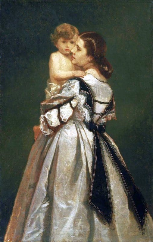 Hunt William Morris Mother And Child Ca. 1865 canvas print