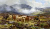 Hurt Louis Bosworth Highland Cattle 1914 canvas print