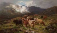 Leinwanddruck von Louis Bosworth Highland Cattle Isle Of Skye