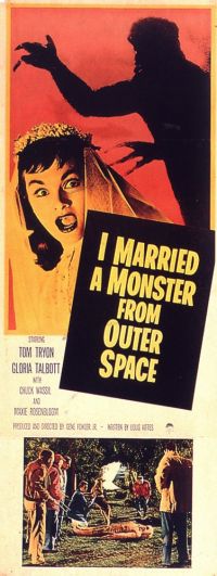 Stampa su tela I Married A Monster From Outer Space Movie Poster