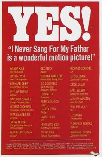 Stampa su tela Poster del film Non ho mai cantato per mio padre 1970