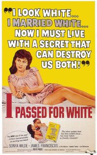 I Passed For White 1960 영화 포스터 캔버스 프린트
