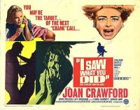 Poster del film I Saw What You Did Stampa su tela