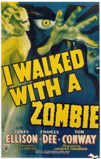 Poster del film I Walked With A Zombie 1943 stampa su tela