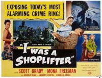 Stampa su tela I Was A Shoplifter 1950 Movie Poster
