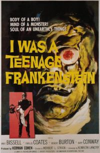 Yo era un póster de la película Frankenstein adolescente
