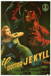 Stampa su tela Il Dottor Jekyll 1951 Italia Movie Poster
